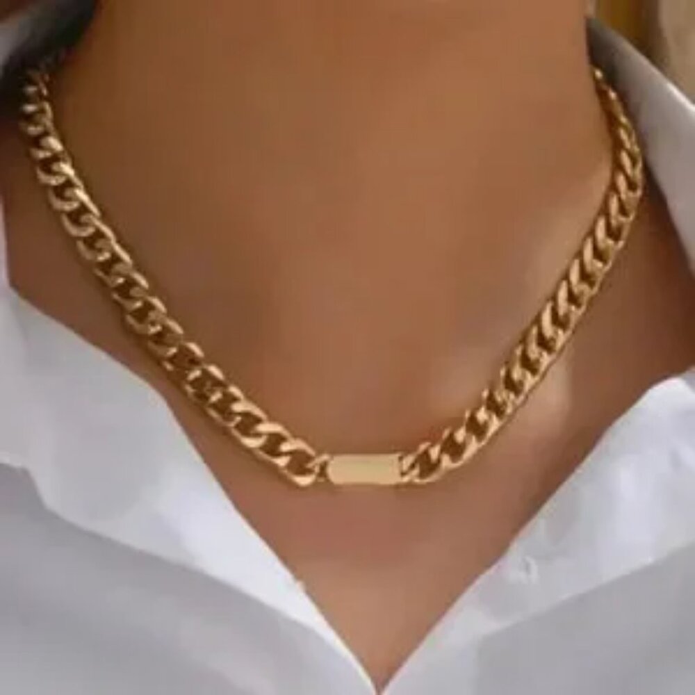 14K Gold-Filled Chain Link Choker